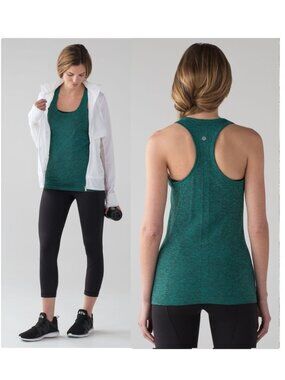 Lululemon - Swiftly Tech Racerback Tank Top W1N44S | Viridian Green | Size 4